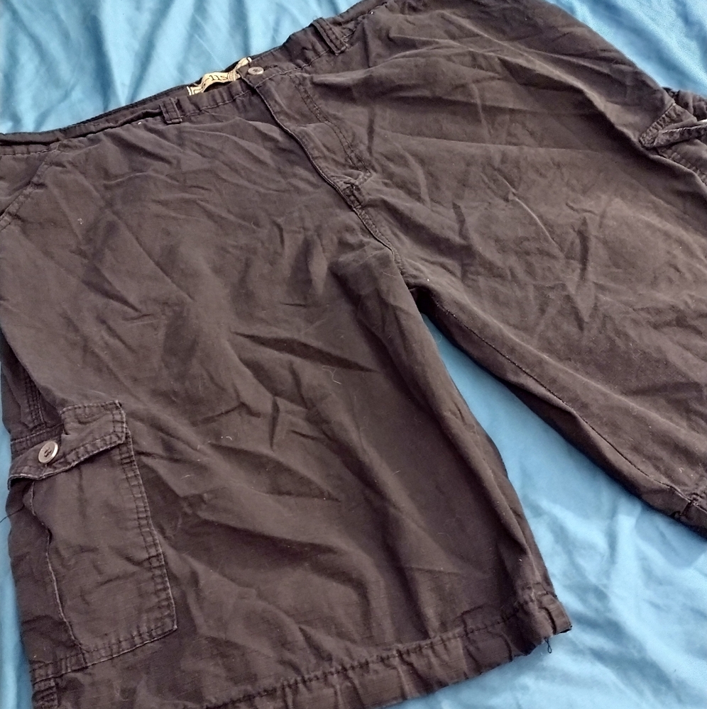 Men's GS-115 Dark Gray/Black Cargo Shorts